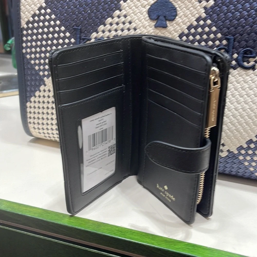 Kate Spade Carey Medium Compartment Bifold Wallet 
COLOR: Black
NWT - Picture 9 of 16